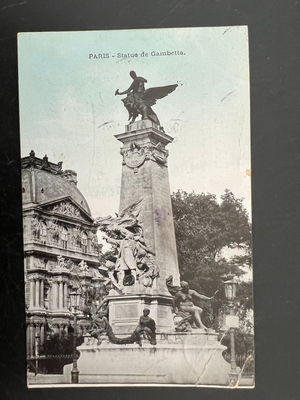 Ansichtskarten: AK  1908 Paris Gambetta (G283) – Gebraucht aus Hinwil von Sidi4