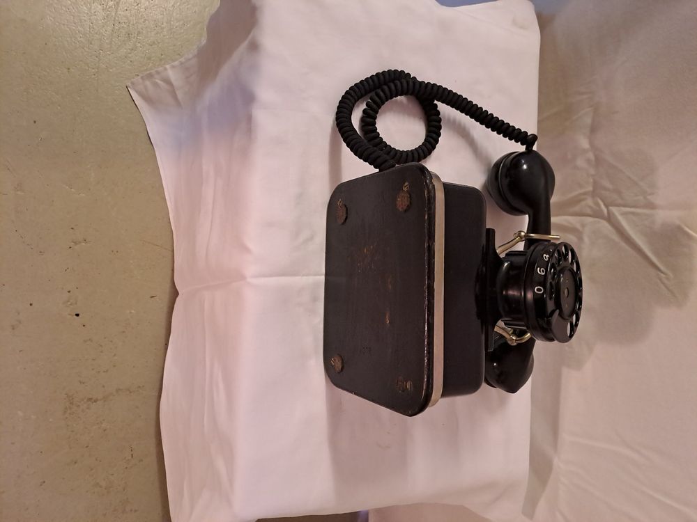 Antikes Bakelit Telefon, Wählscheibe, Rarität 4