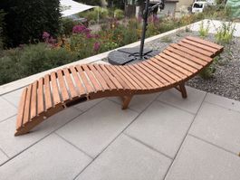 3 Liegestühle Almeria aus Holz