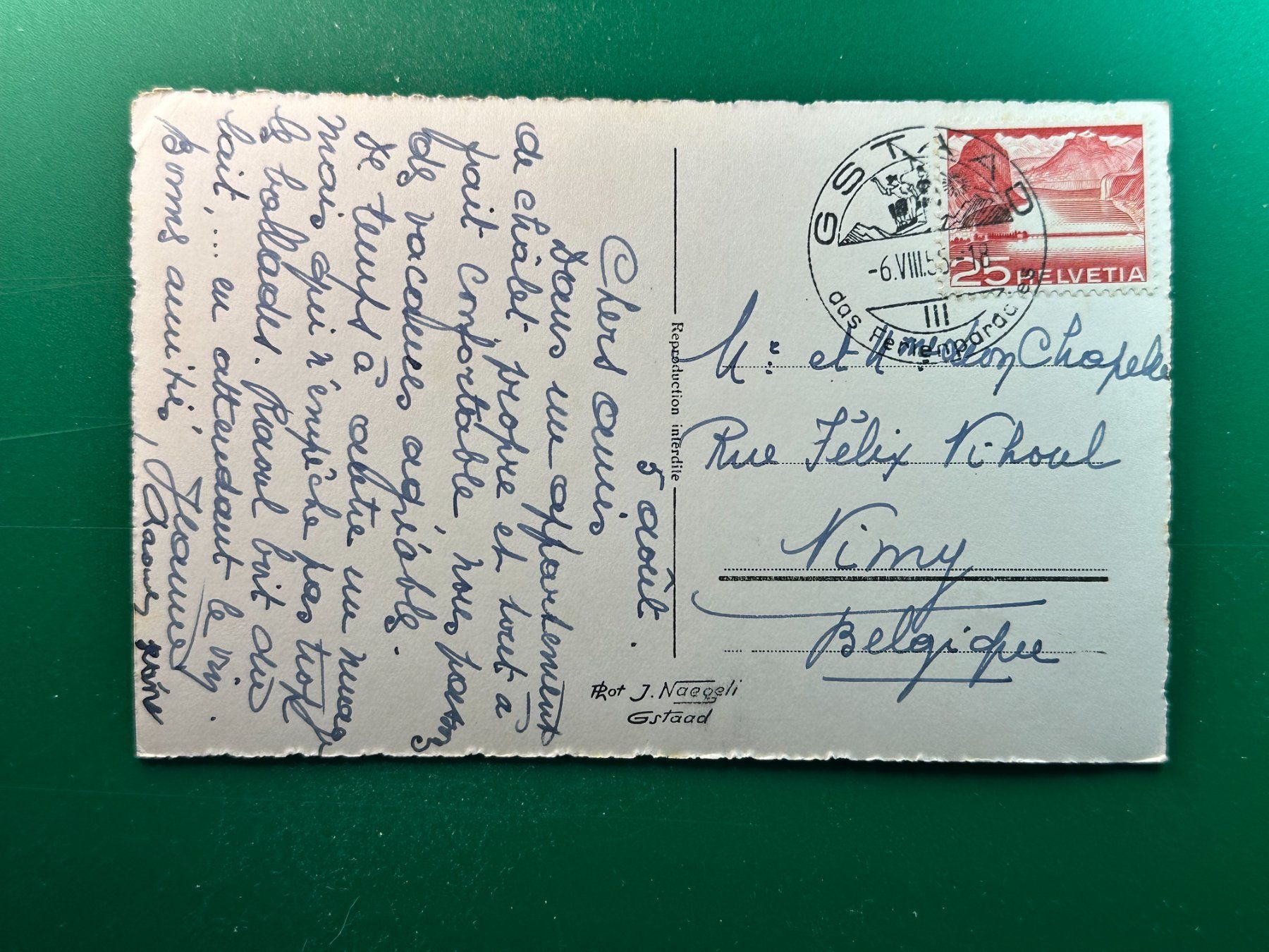 Cartoline postali: Gstaad - Berner Oberland – Usato da Steg VS venduto da danwer74 1