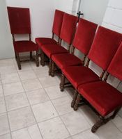 6 Stühle mit hoher Rückenlehne Stilmöbel