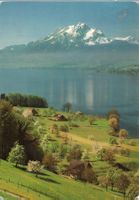 Vintage Ansichtskarte: Vierwaldstättersee mit Pilatus