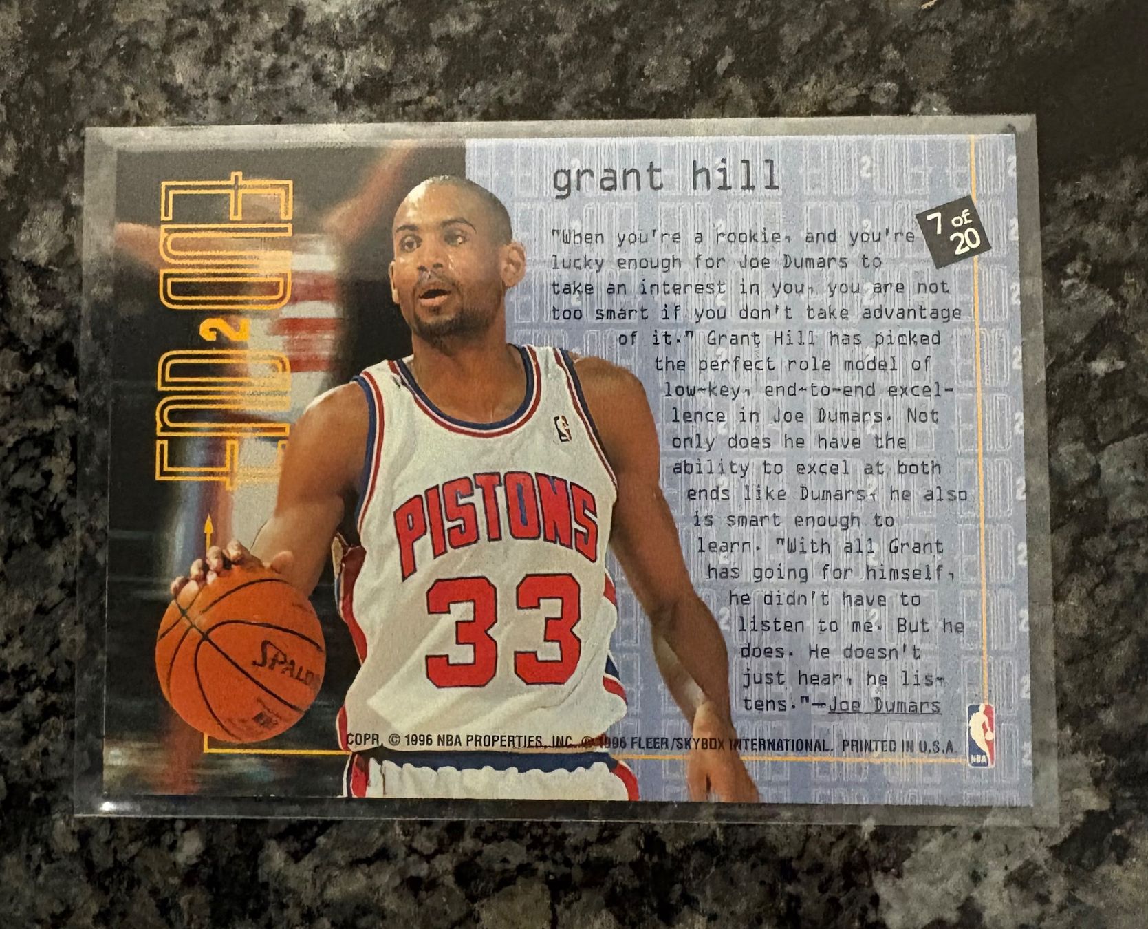 Nba Carte collezionabili: NBA Grant Hill Fleer End 2 End Card – Nuovo (secondo la descrizione) da Muttenz venduto da joba23 1