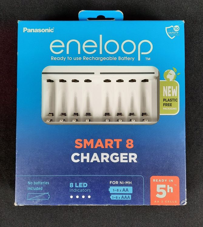PANASONIC eneloop 8 Zellen Charger BQ-CC63 (Neu (gemäss Beschreibung ...
