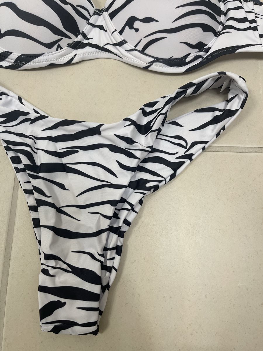 Costumi da bagno & Bikini: Neu Bikini in Zebra Optik Gr M – Nuovo e nell'imballaggio originale da Bassersdorf venduto da Sandy456 2