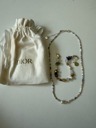 Jewelry set plus small dior dustbag