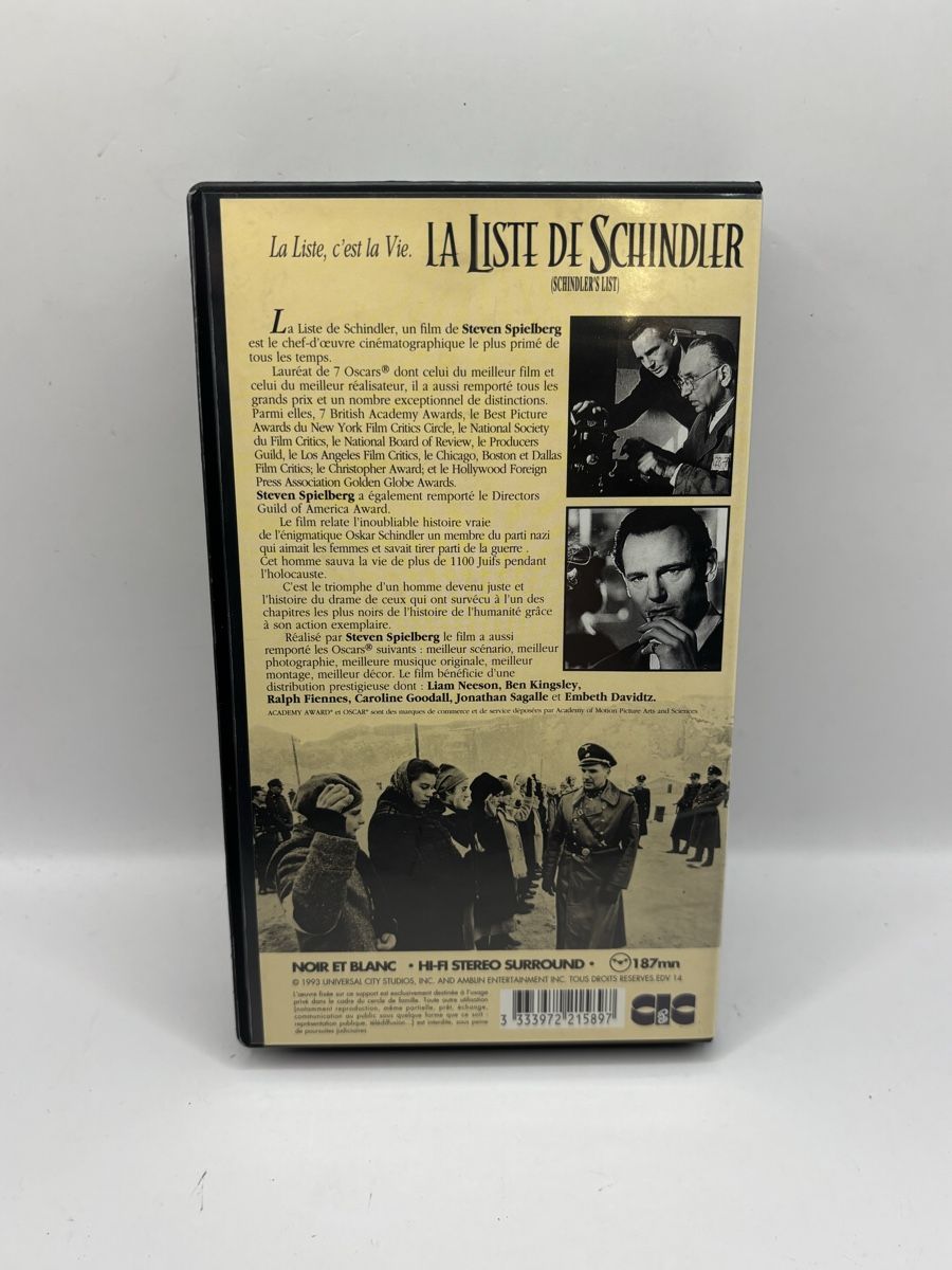 Alle VHS: VHS La Liste de Schindler VF – Gebraucht aus Genève von sho_67qj 2