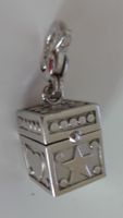 Silber Charm Pandora Kiste (kann man öffnen)