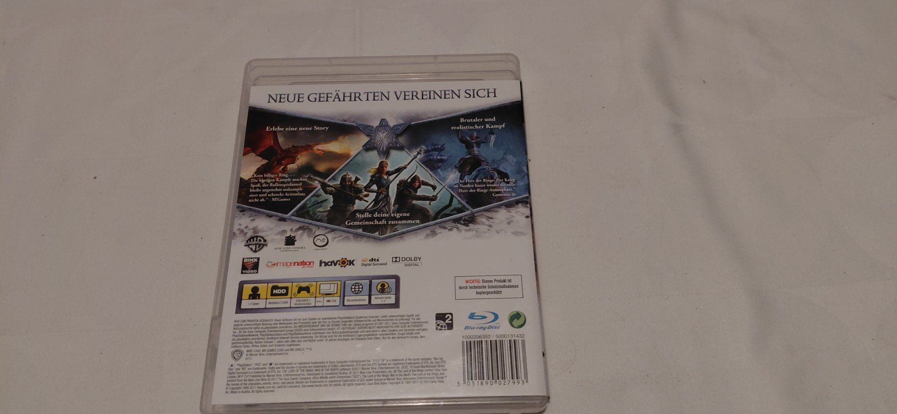 Spiele: Herr Der Ringe  "Krieg im Norden " PS3 – Gebraucht aus Gretzenbach von Uli1980 2