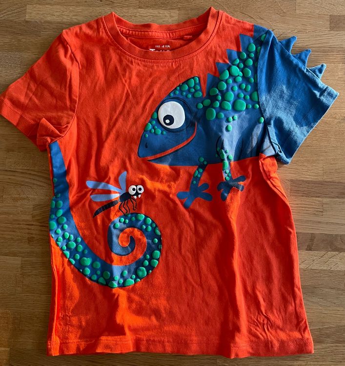 Mayoral Orange Lift-The-Flap Chameleon T-Shirt main image 0