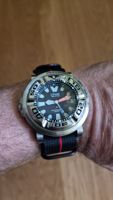 Citizen 300m Eco-Drive BJ9050-08E + Bandadapter und Mat.