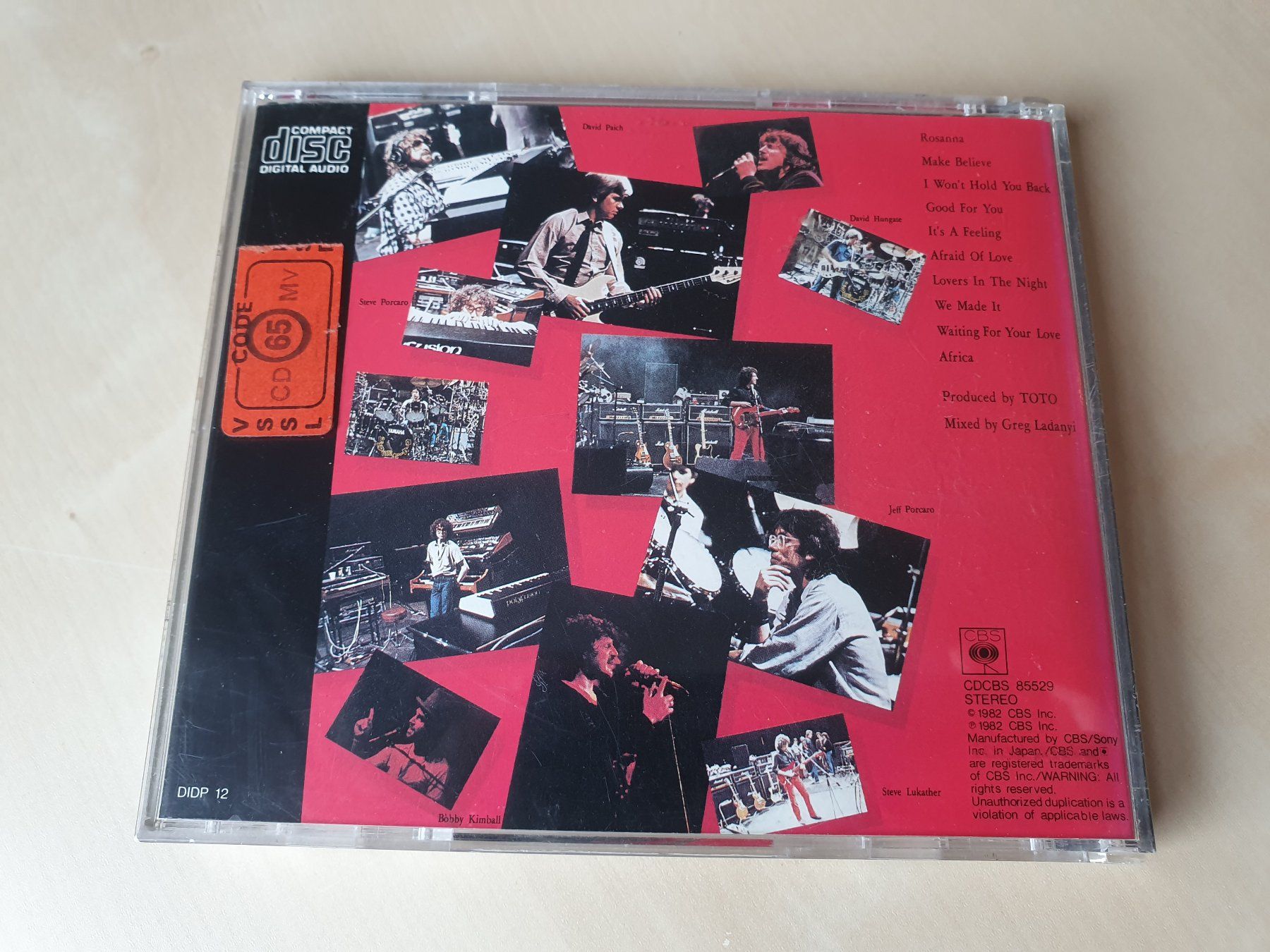 CD: Toto IV – Usato da Stansstad venduto da collectorsshop 1
