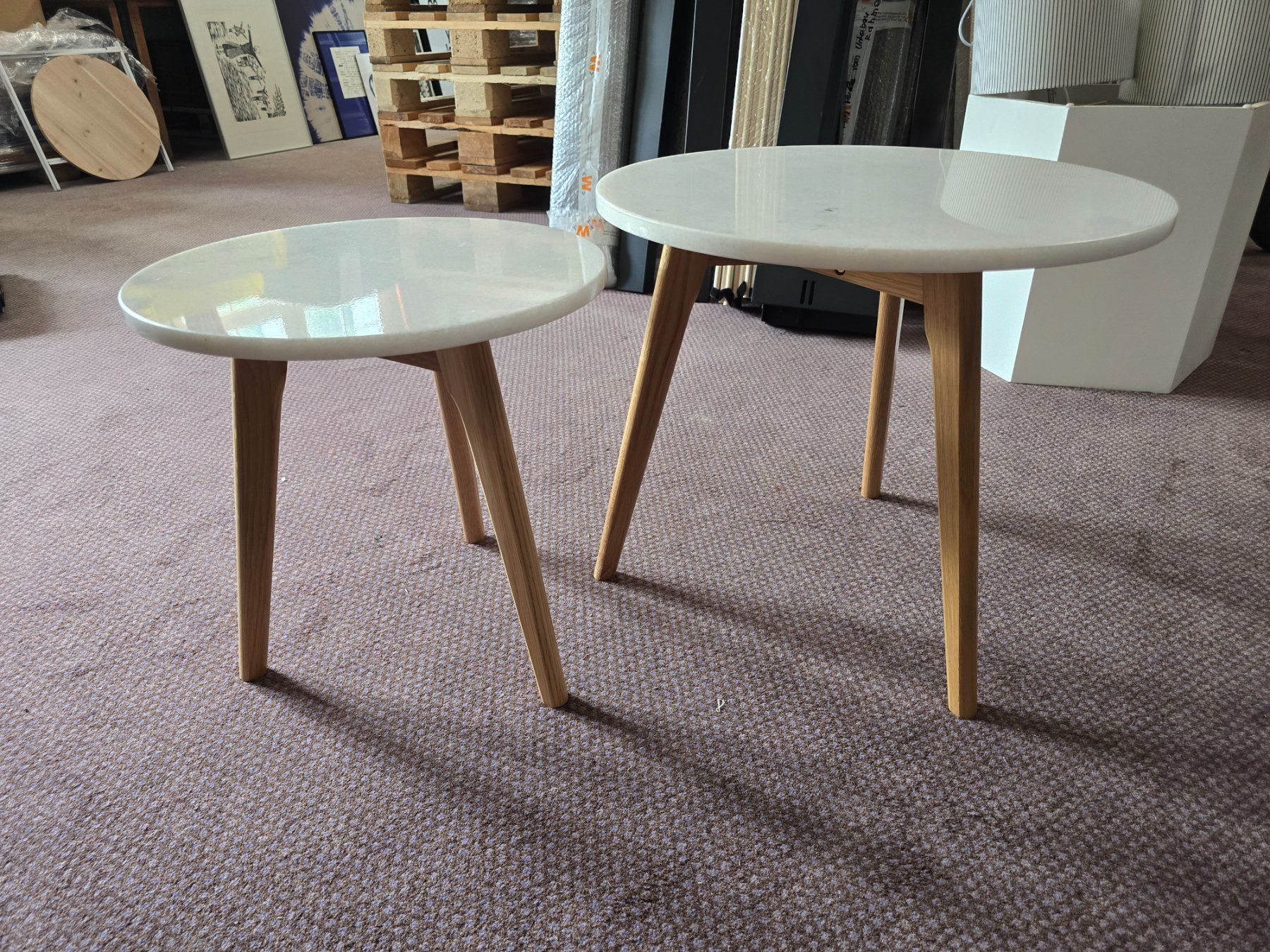 Maisons du monde Set di tavolo e panche: Maison du Monde Beistelltisch Set Marmor/Eiche ab 1.- – Usato da KRINAU venduto da Mio_Liqstyle 3