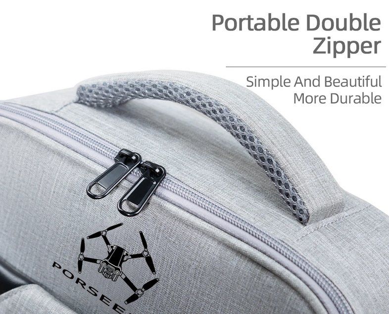 Sac De Protection Rigide Pour DJI Neo – Étui Anti-Choc Étanché Anti-Rayures – Gris Clair Avec Crochet