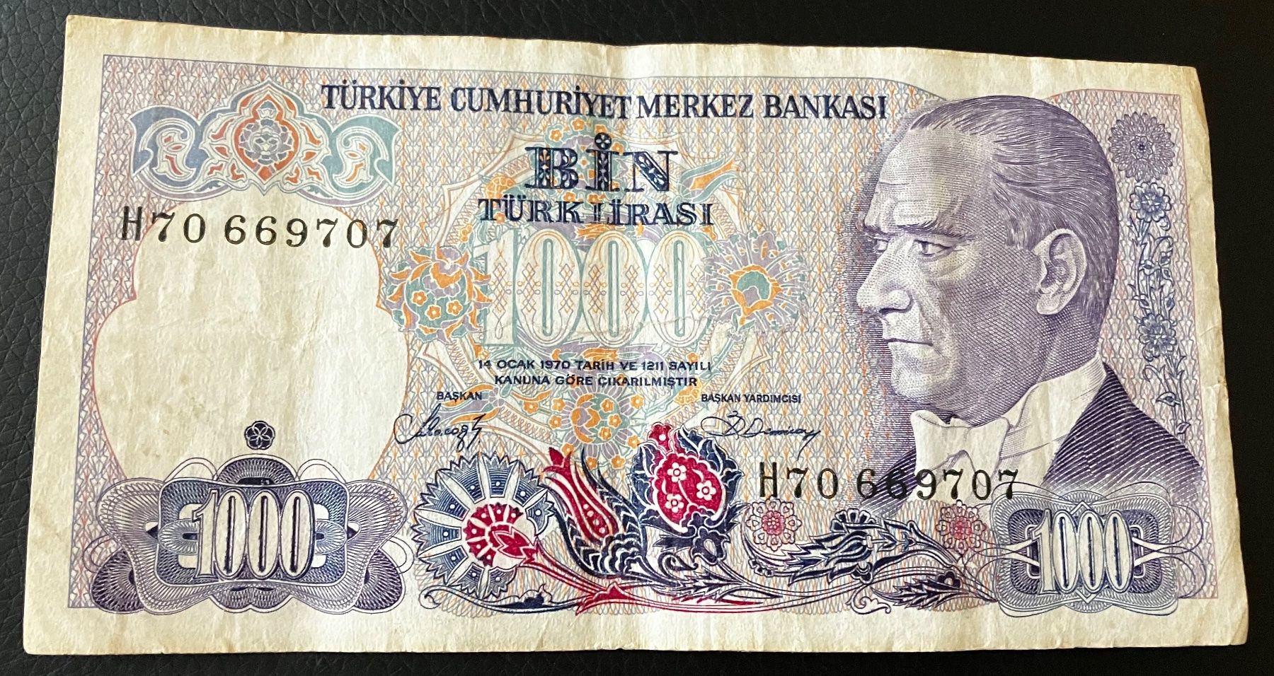 Banconote: Türkei 1000 Lirasi – Usato da Algetshausen venduto da Carrhard