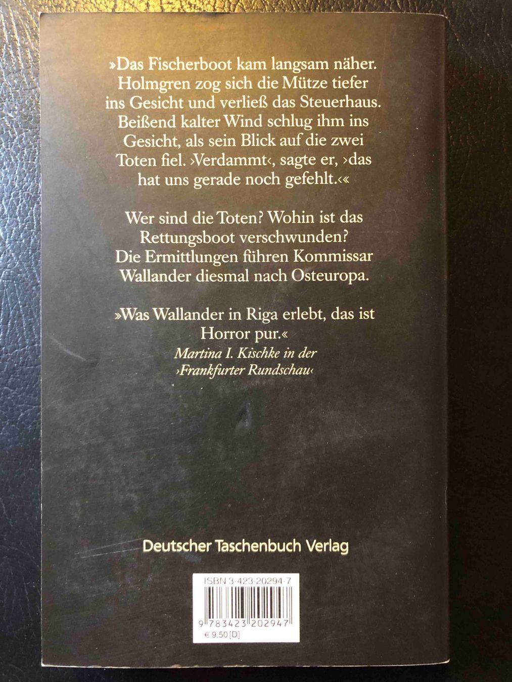 Libri: Vier Bände Wallander Romane von Henning Mankel – Usato da Balzers venduto da Anna101 1