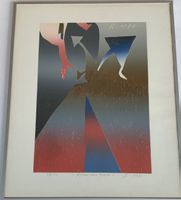FRANZ EGGENSCHWILER HOLZSCHNITT AUFLAGE 27/30 MIT RAHMEN