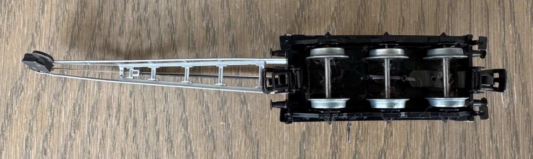 Märklin Modellini di ferrovie: gelber Kranwagen; OVP – Usato da St. Moritz venduto da Manu7500 6