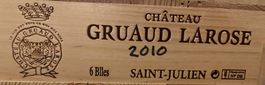 6er Holzkiste Chateau Gruaud Larose 2010