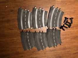 Carrera 132/124 Steilwand Kurventeile 2/30°SET 6 Stück