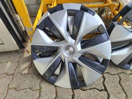 Tesla Radkappen Aero silber schwarz gebraucht 4 Stück
