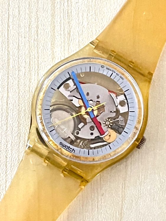 Swatch Jelly Fish, transparente Uhr, Kult-Klassiker! (Gebraucht