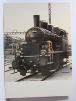 SBB  Lokomotive E 4/4  8901 beim Depot Basel , Doppelkarte