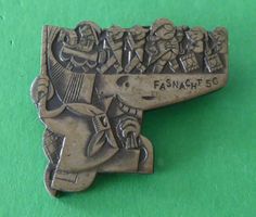 Basler Fasnachtsplakette Silber 1956