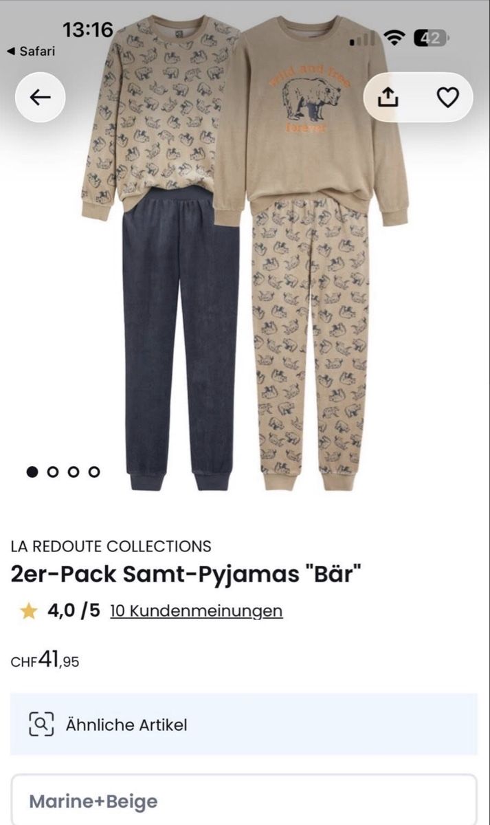 Lotti & Set di vestiti: Pyjama set gr ca 134/140 – Nuovo (secondo la descrizione) da Graben venduto da Desjiix3 1