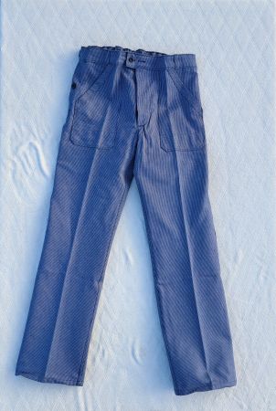 Neue Fischer Pêcheur Arbeitshose Blau gepunktet Gr. 56