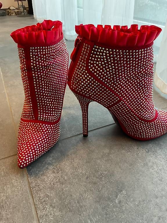 Scarpe da donna: Glitzer Heel Stiefelette – Usato da Erlinsbach SO venduto da Adica 1