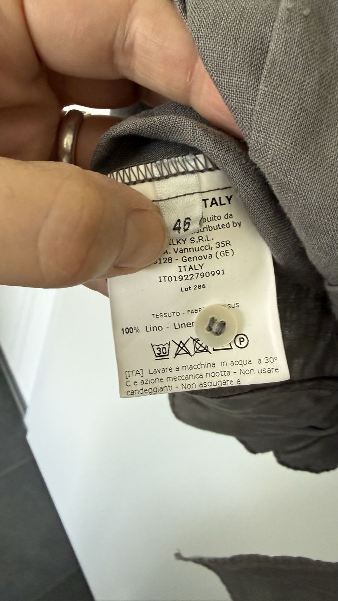 Rosso35 Camicette: Schöne Leinenbluse Rosso35 Gr. 40 – Usato da Oberrohrdorf venduto da Happyday05 4