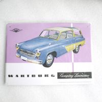 TRABANT Wartburg Metallschild / plaque décorative. New.