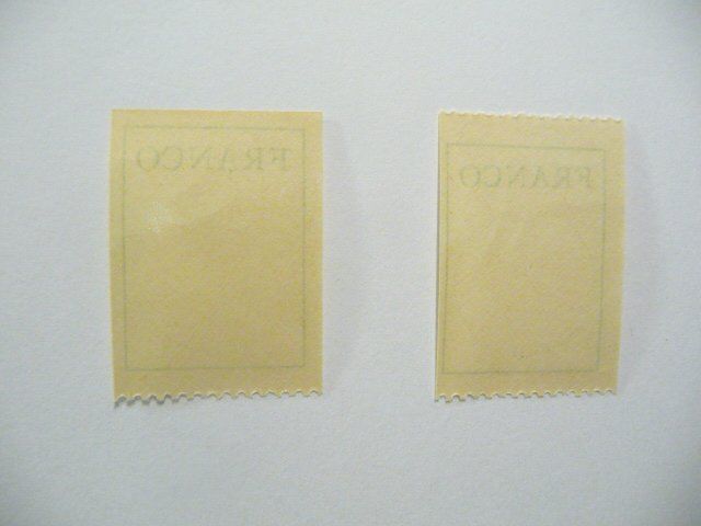 Alle Briefmarken: 2 Frankozettel postfrisch  /  FZ 3 – Neu (gemäss Beschreibung) aus Kloten von zimboida 1