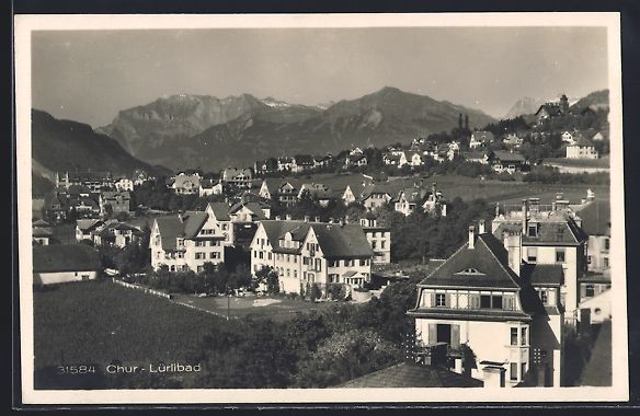 Ansichtskarten: Chur-Lürlibad, Teilansicht mit Blick au – Gebraucht aus Berlin von bartko-reher