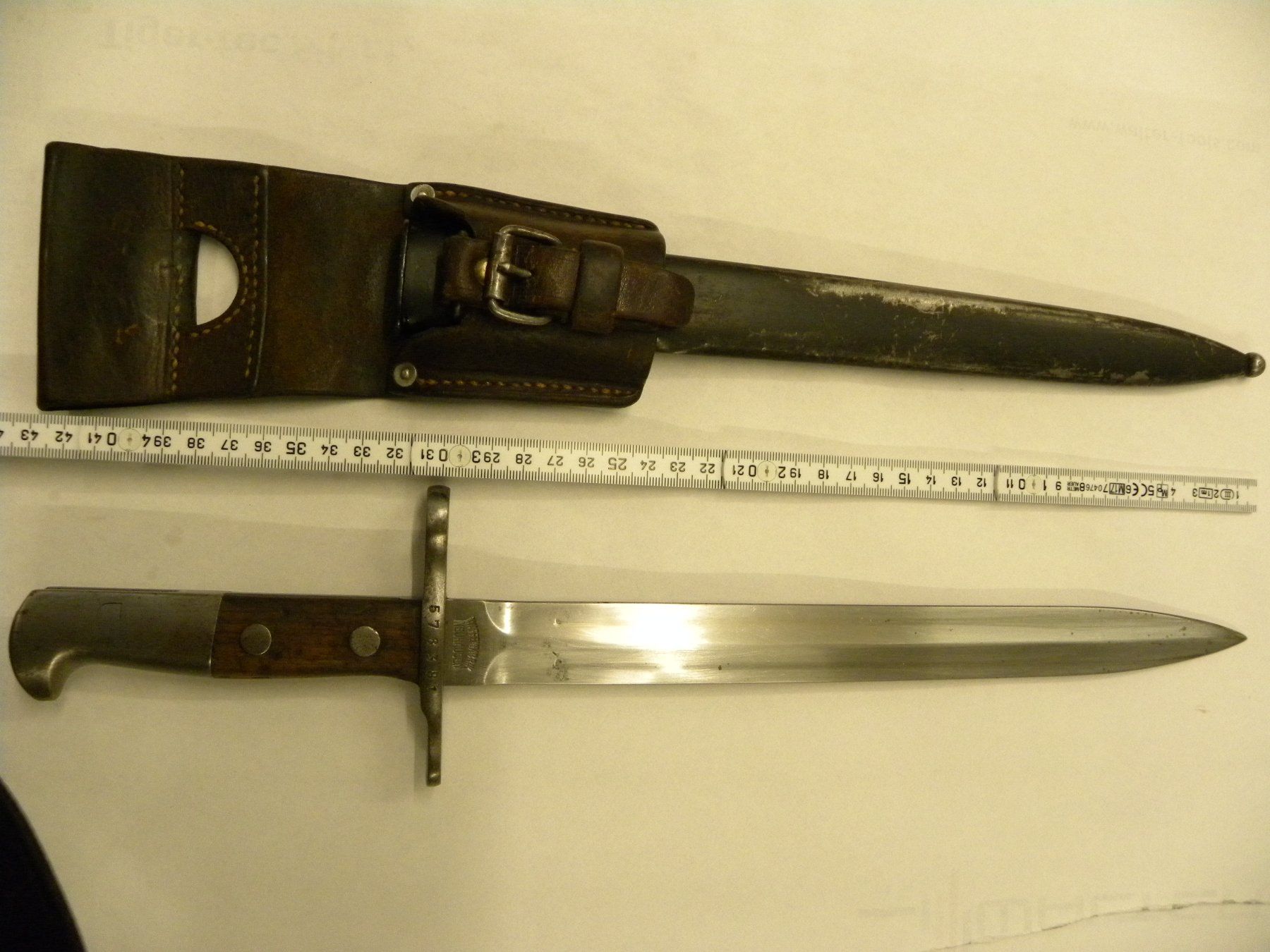 Schweizer Armee Ausrüstung & Ersatzteile: Bajonett 1918 – Gebraucht aus Gretzenbach von