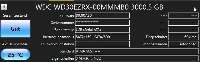 Western Digital Dischi rigidi: 2 x WD Green 3 TB, 3.5" – Usato da Cham venduto da 123wasd 1