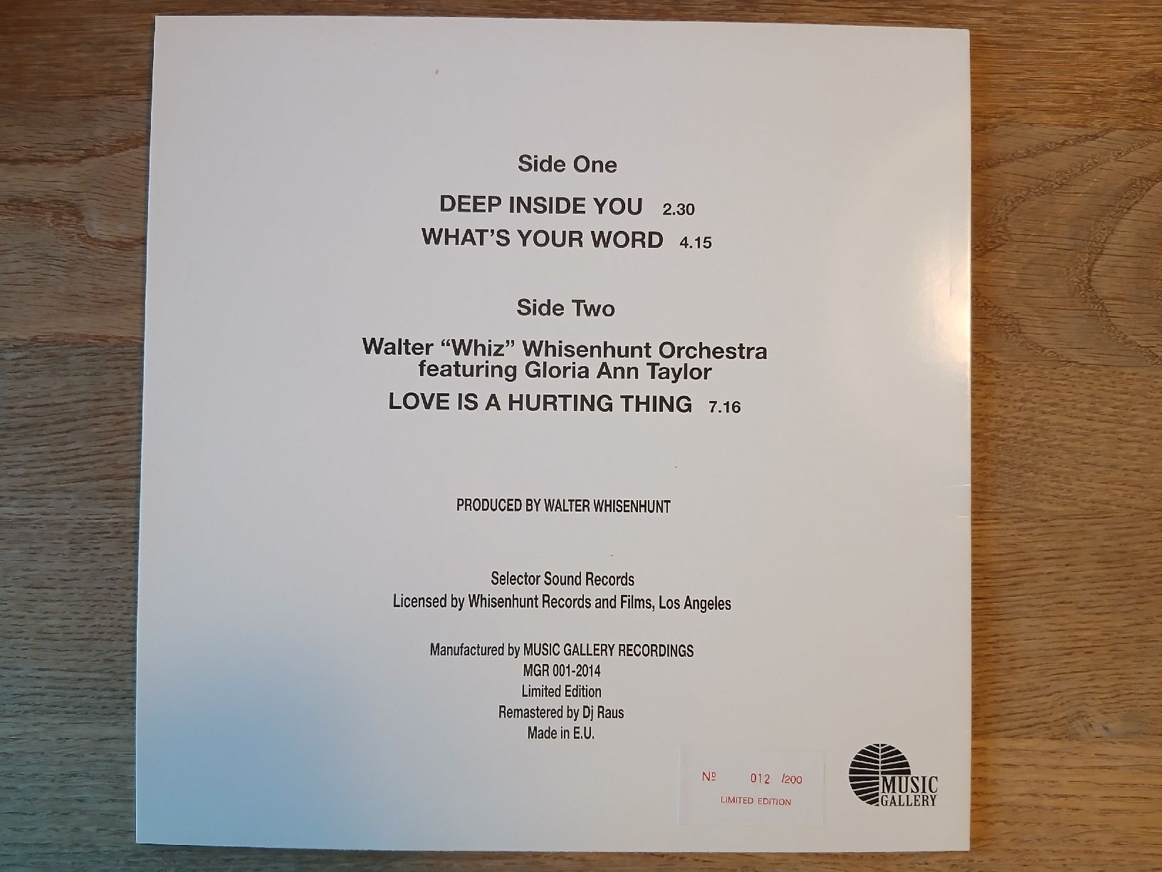 Dischi in vinile: Gloria Ann Taylor – Deep Inside You – Usato da Bercher venduto da tonicee 1