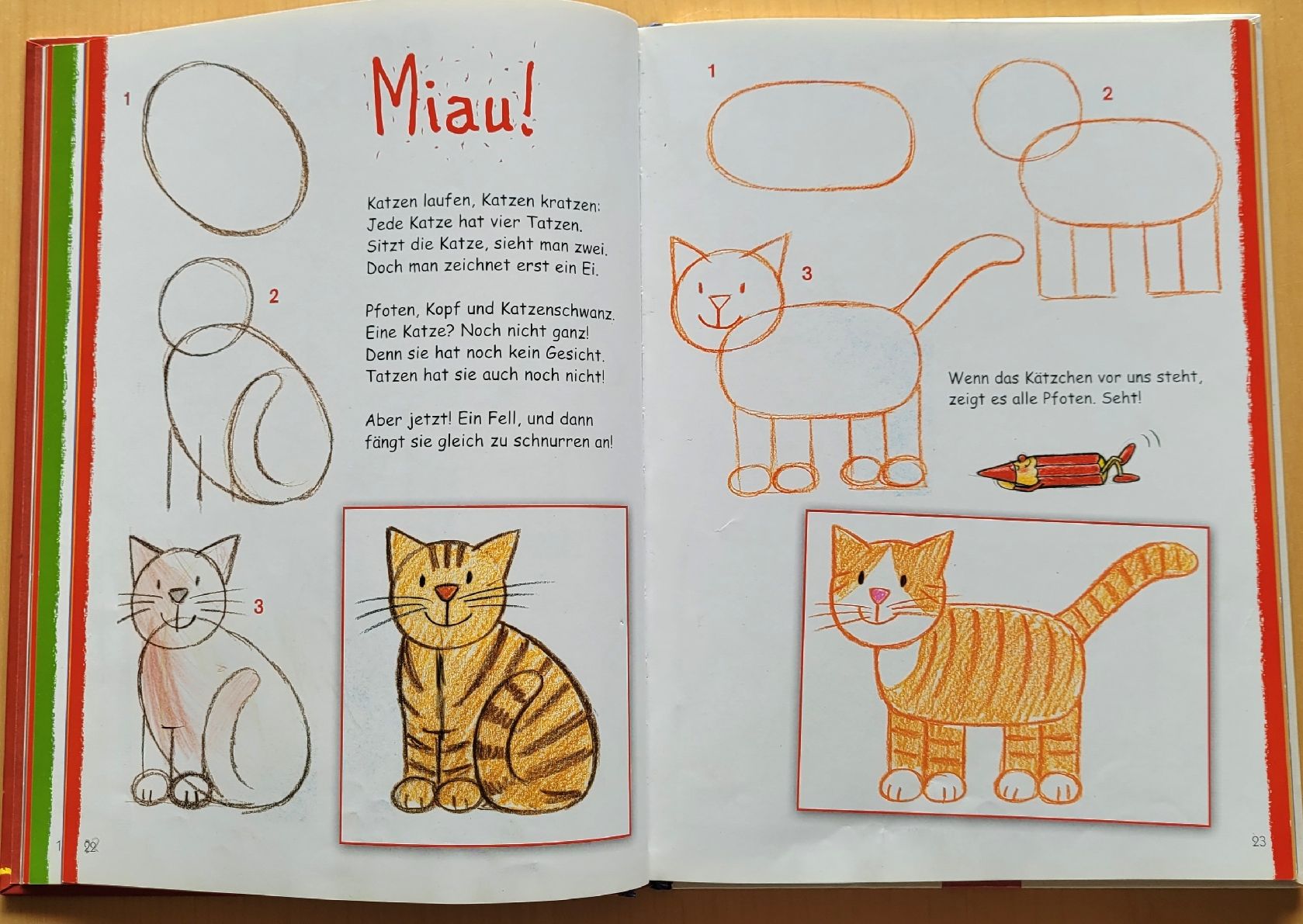 Bücher: 3x Zeichenschule für Kinder – Gebraucht aus Madiswil von Laubfleck 4