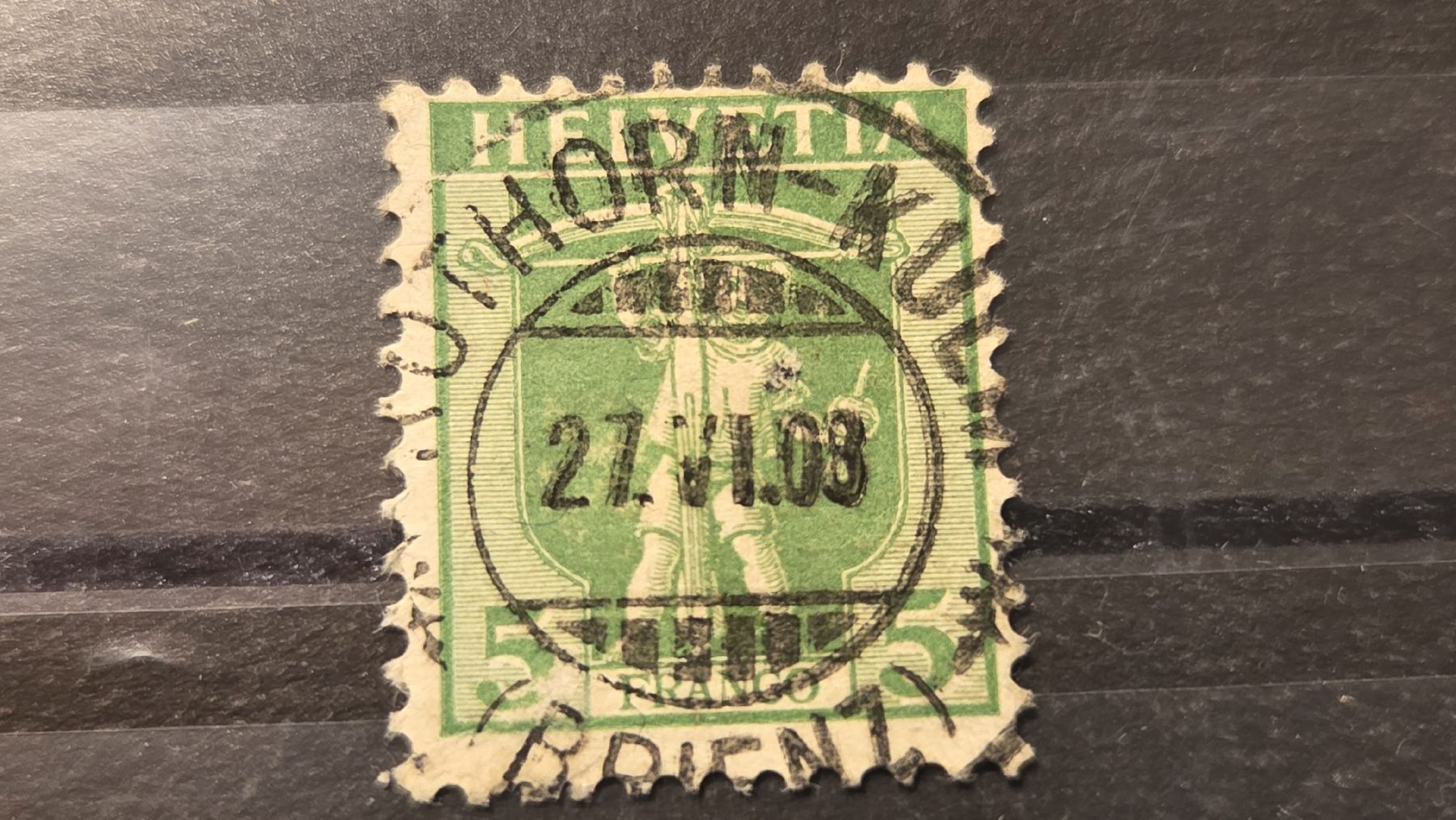 Tutti i francobolli: 1908 Vollstempel Rothorn -Kulm Brienz – Usato da Arni AG venduto da Moth68