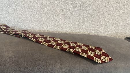 Hugo Boss Krawatte 100% Seide gemustert Italien