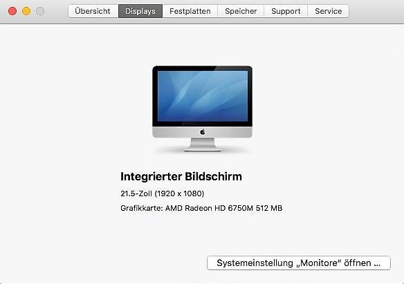 PC: iMac 21.5 Zoll, Mitte 2011 – Usato da Zürich venduto da faberst 2