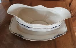 Sauciere Heinrich & Co Selb Bavaria weiss blau gebraucht