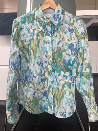 Leichte Tommy Hilfiger Vintage-Bluse Grösse M
