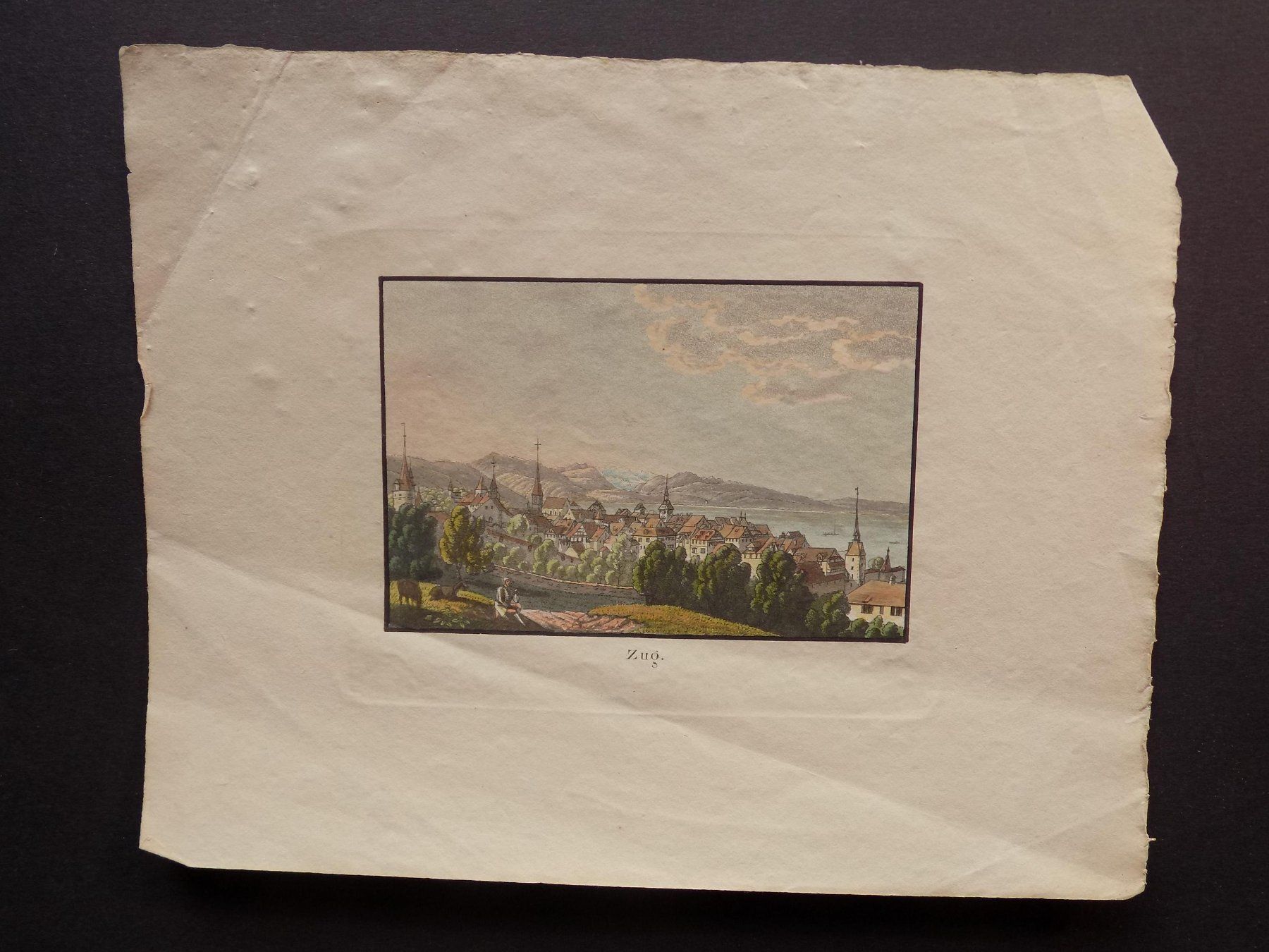 Gravures: Zug koloriert – D'occasion à Risch par Rischli15