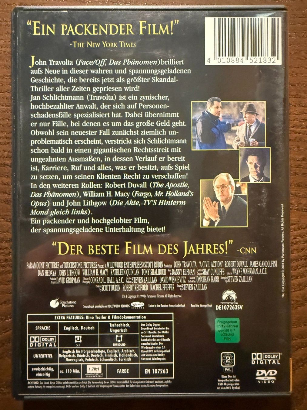 Tutti i DVDs: Zivilprozess – Usato da Zürich venduto da FilmFreunde 1