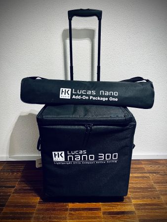 HK Lucas Nano 300 portables PA komplett (inkl. Roller Bag)!