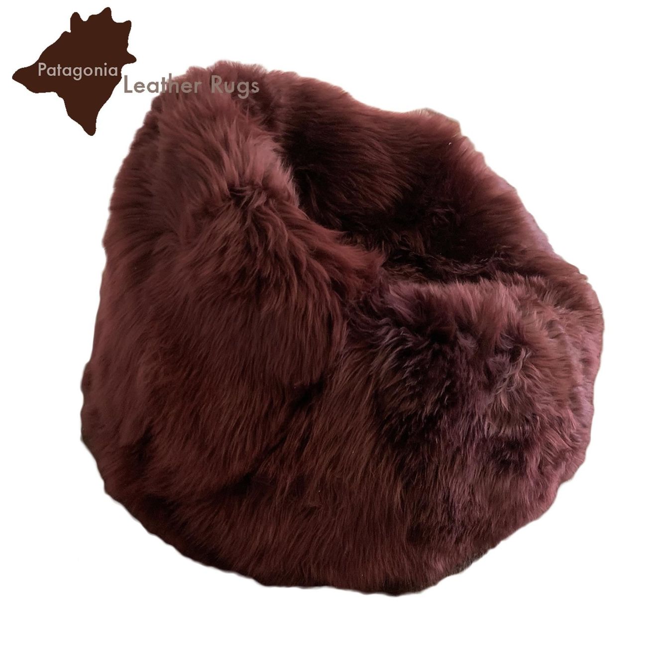 Poltrone: Lammfell Sitzsack Merlot – Nuovo e nell'imballaggio originale da Arbedo venduto da patagonialeatherrugs 1