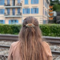 Braun Schmetterling :: Hairclip Haarspange