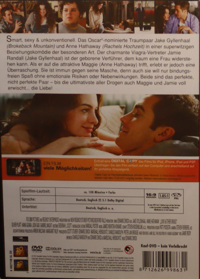 Tutti i DVDs: Love & Other Drugs – Usato da Luzern venduto da CONTENTI 2